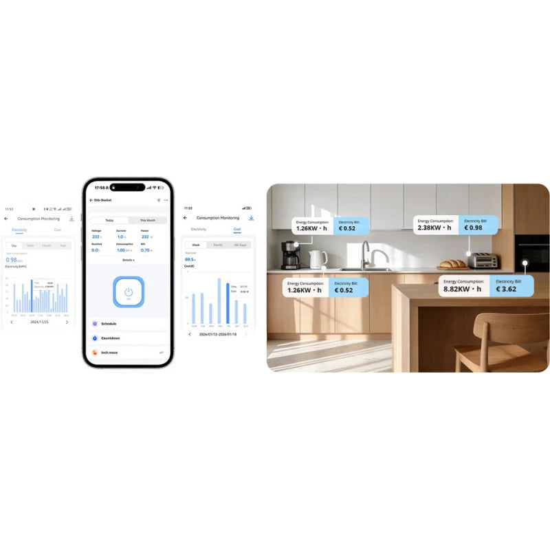 Sonoff - Matter Over Wi-Fi flush-mounted socket, Fusion series, SCHUKO version