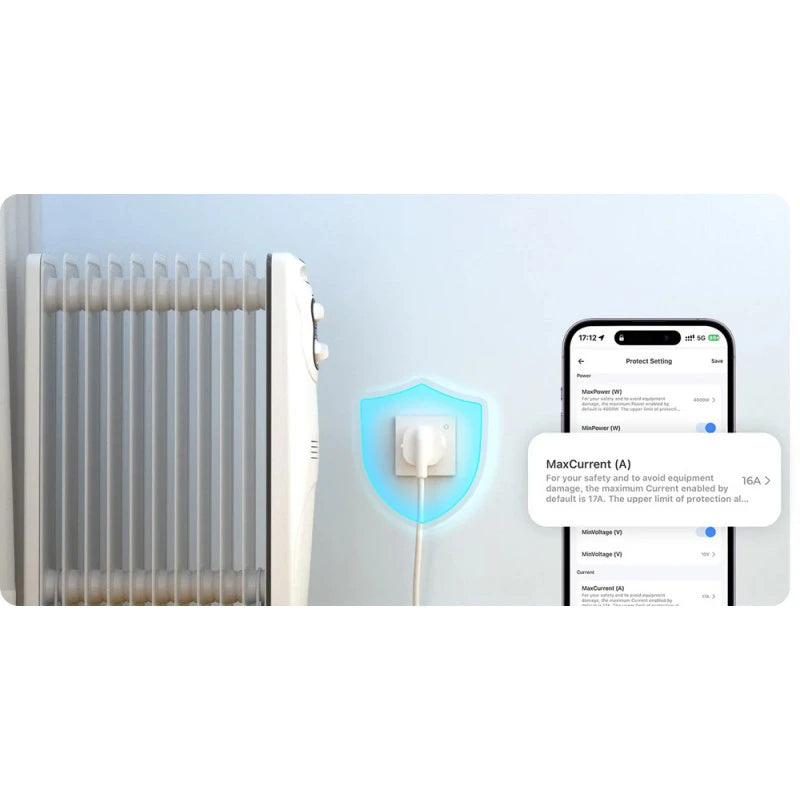 Sonoff - Matter Over Wi-Fi flush-mounted socket, Fusion series, SCHUKO version