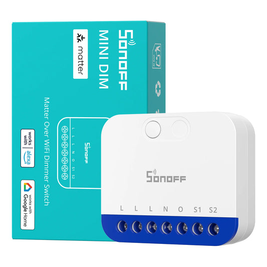 Sonoff - Matter Wi-Fi Dimmer with Power Consumption Monitoring - Extreme MINI-DIM