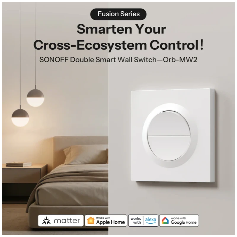Sonoff Orb-MW2 - Matter WIFI 2-channel switch module + switch