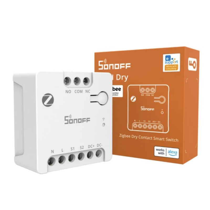 Sonoff MINI-ZBD - Zigbee NO/NC dry contact output module, 12–48 V DC – 230 V AC