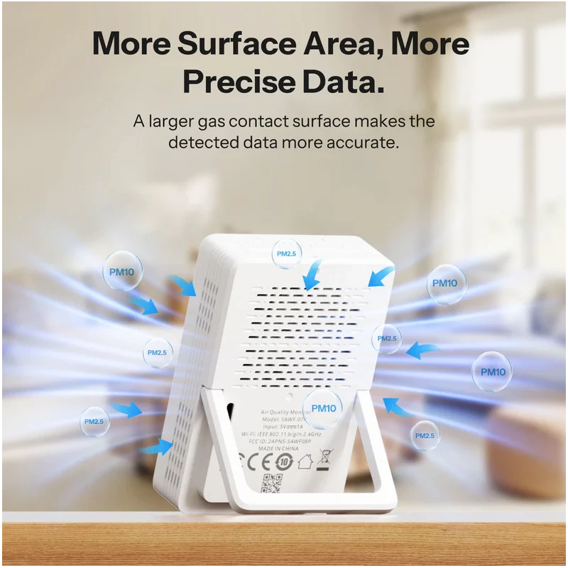 Sonoff - Matter Wifi air quality monitor PM2.5/PM10 with Display Airguard SAWF-07P