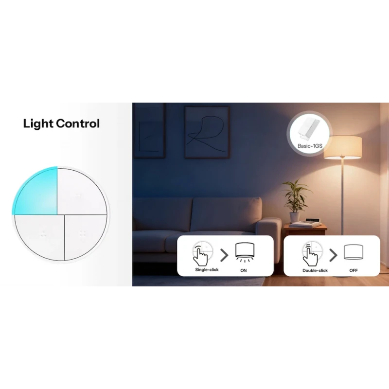 Sonoff - Zigbee remote control / wall switch 4 button SNZB-01M Orb 4-In-1