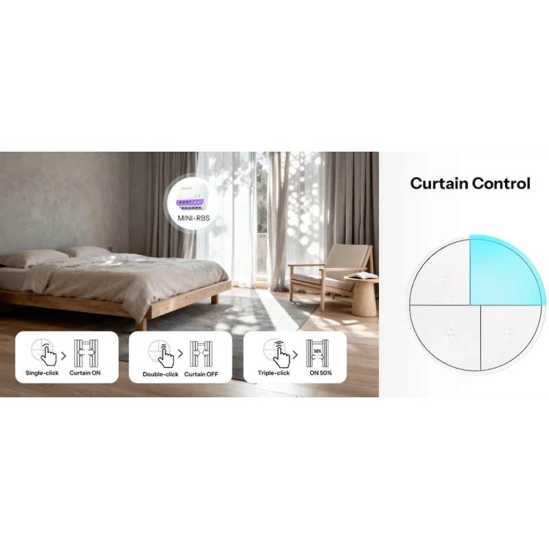 Sonoff - Zigbee remote control / wall switch 4 button SNZB-01M Orb 4-In-1