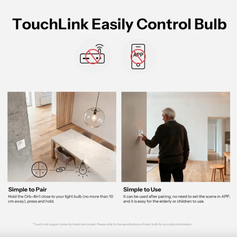 Sonoff - Zigbee remote control / wall switch 4 button SNZB-01M Orb 4-In-1