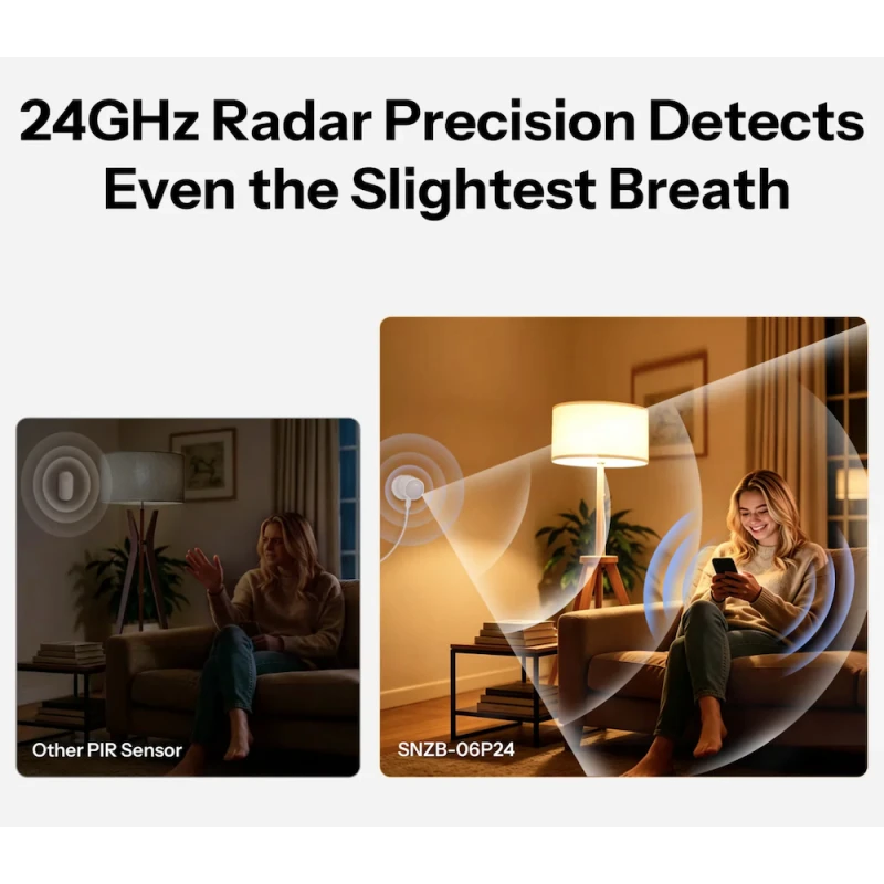 Sonoff SNZB-06P24 - Zigbee radar human presence sensor SenseGuard Presence Core 24G MM-wave