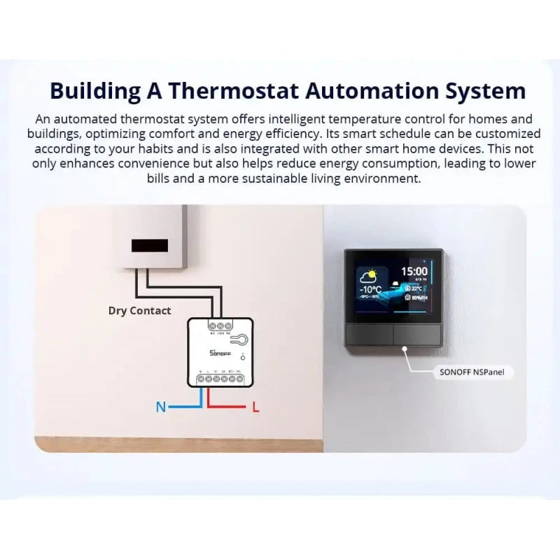 Sonoff - Μονάδα ξηρής επαφής Wifi Matter MINI-D