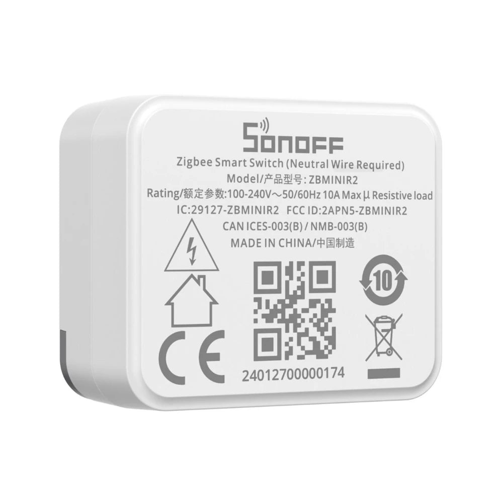 Sonoff - Module Zigbee 3.0 ON/OFF 10A EFR32MG21 ZBMINIR2