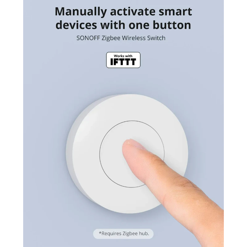 Sonoff - Zigbee 3.0 Wireless Switch single press, double press, and long press SNZB-01P