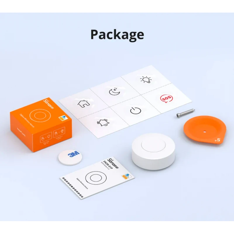 Sonoff - Zigbee 3.0 Wireless Switch single press, double press, and long press SNZB-01P