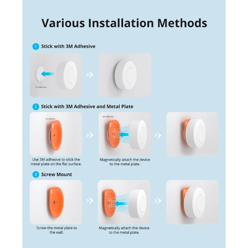 Sonoff - Zigbee 3.0 Wireless Switch single press, double press, and long press SNZB-01P