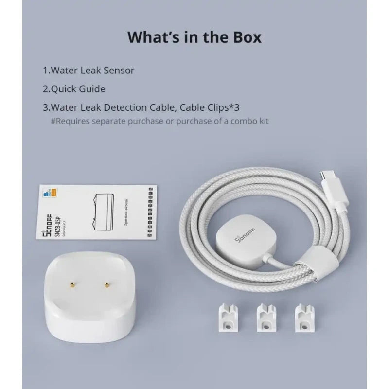 Sonoff - IP67 Zigbee Water Leak Sensor + Extensible cable SNZB-05P-KIT