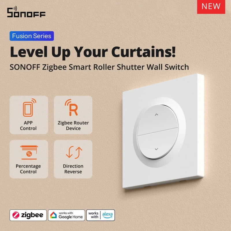 Sonoff - Zigbee roller shutter module + switch (ORB-ZBRBS)