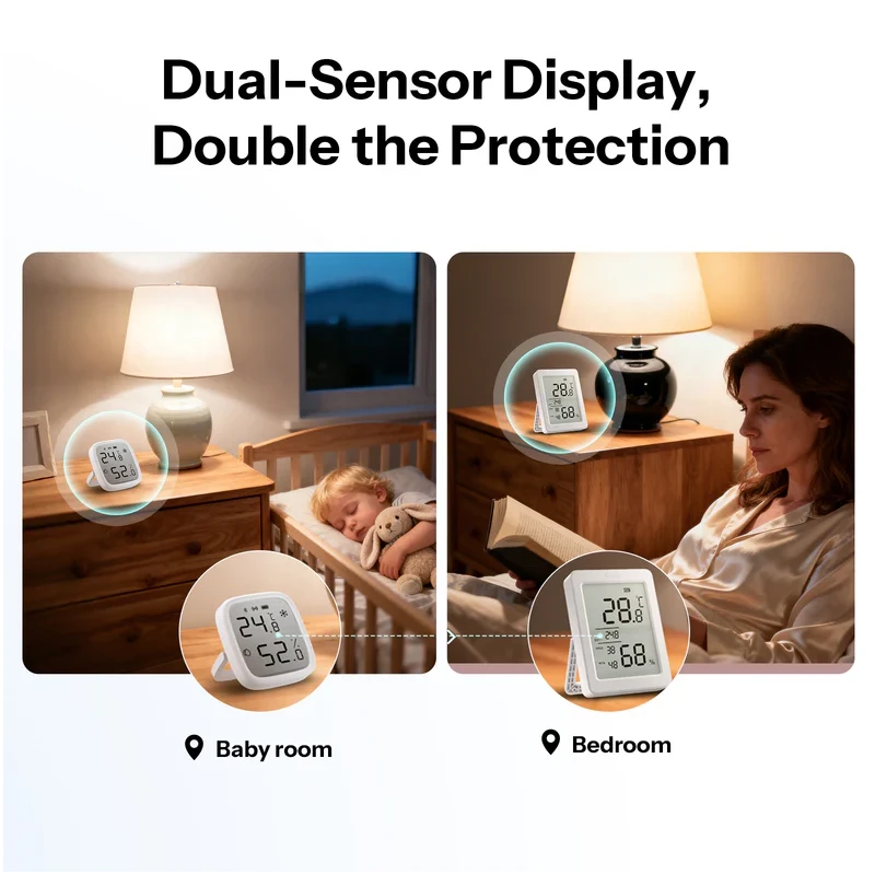 Sonoff - Zigbee temperature and humidity sensor with display AirGuard SNZB-02DR2