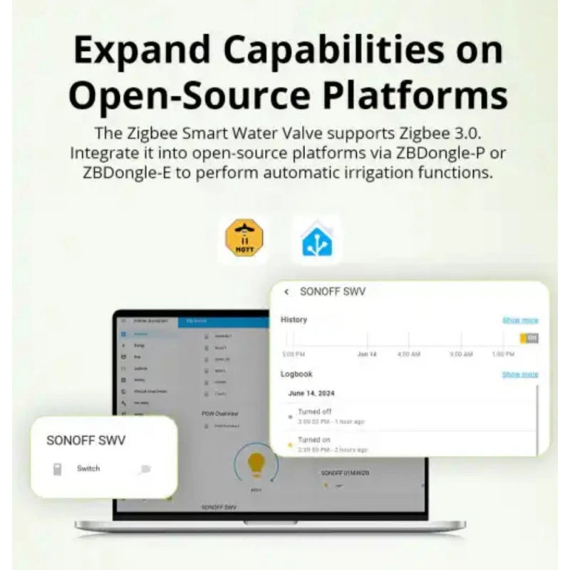 Sonoff - Zigbee Water Control + Water Meter SWV-BSP