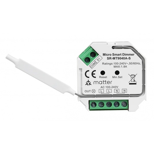 Sunricher - Μονάδα ρύθμισης φωτεινότητας Zigbee και Matter over Thread 400W (με ή χωρίς ουδέτερο)