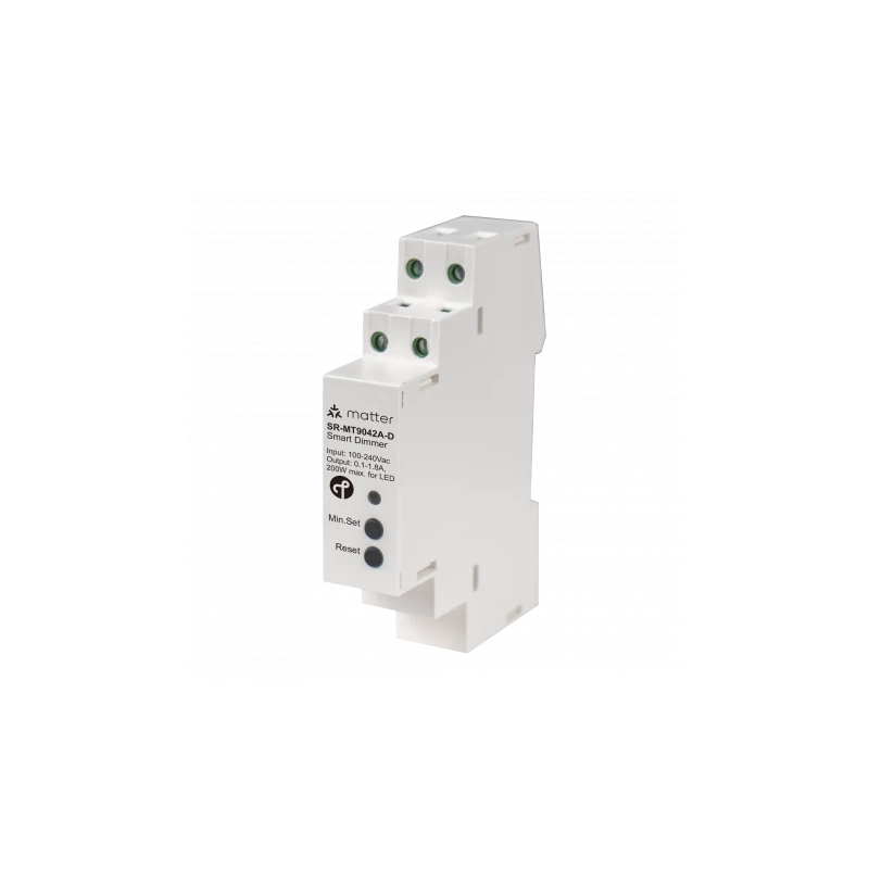 Sunricher - Μονάδα ρύθμισης φωτεινότητας Zigbee και Matter πάνω από σπείρωμα για ράγα DIN 400W (με ή χωρίς ουδέτερο)