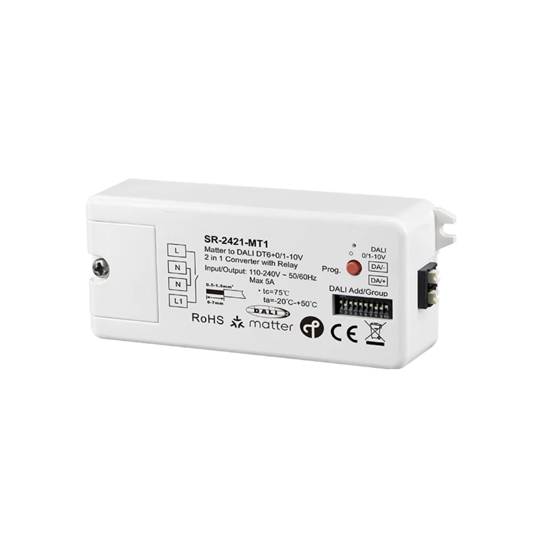 Sunricher - Matter Thread to DALI & 0-10V DALI DT6 230V Converter