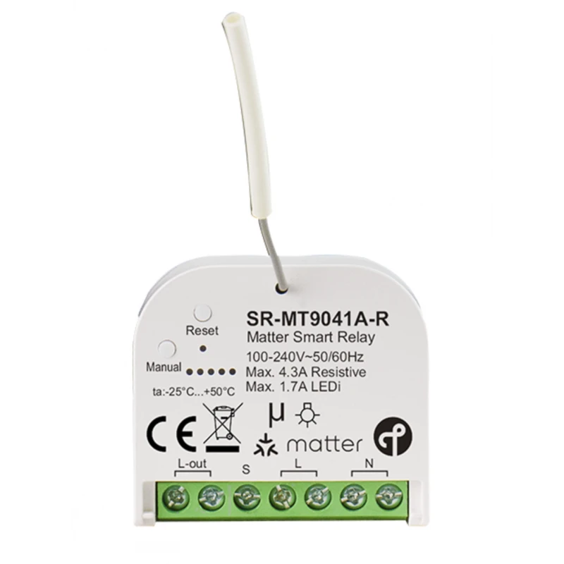 Sunricher - Matter Thread relay module ON/OFF 230V SR-MT9041A-R