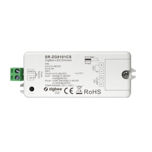 Sunricher - Zigbee LED Controller, 1 channel, 8A, 12-48V DC SR-ZG9101CS