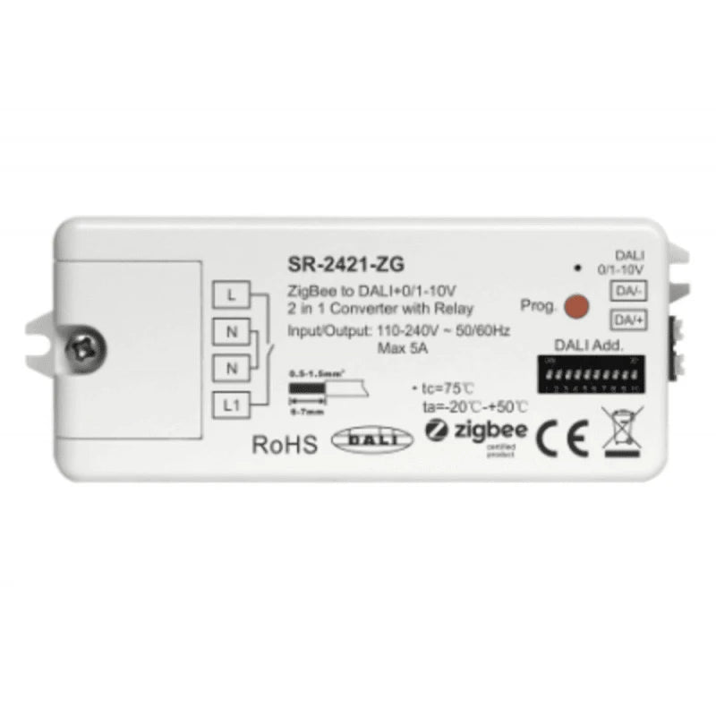 Sunricher - Μετατροπέας Zigbee/Dali +0/1-10V με λειτουργία ρελέ