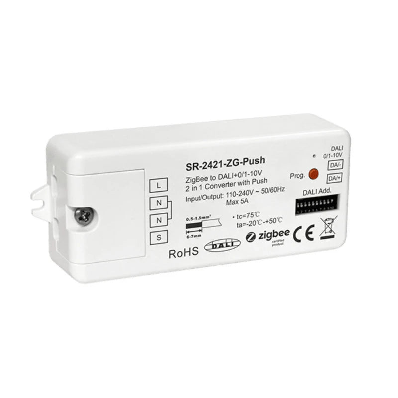 Sunricher - Zigbee/Dali converter +0/1-10V + pushdim function