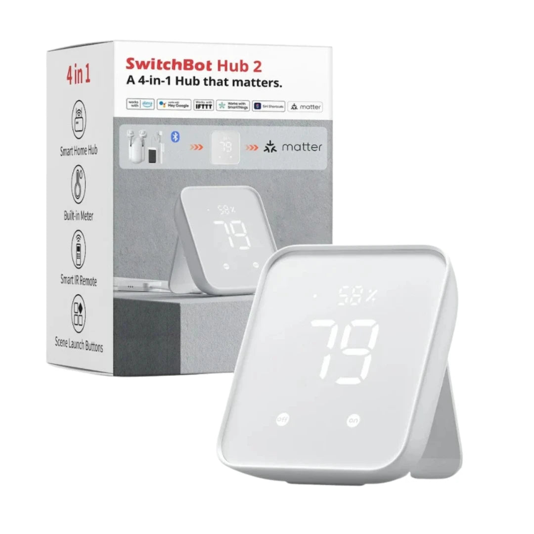 Switchbot - WIFI Matter Hub 2 + IR- ja lämpötila-/kosteuskaukosäädin