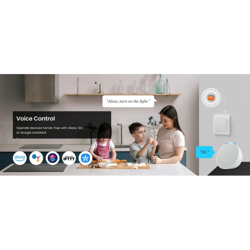 Switchbot - Matter WIFI switch relay + 16A Bluetooth repeater W5502300