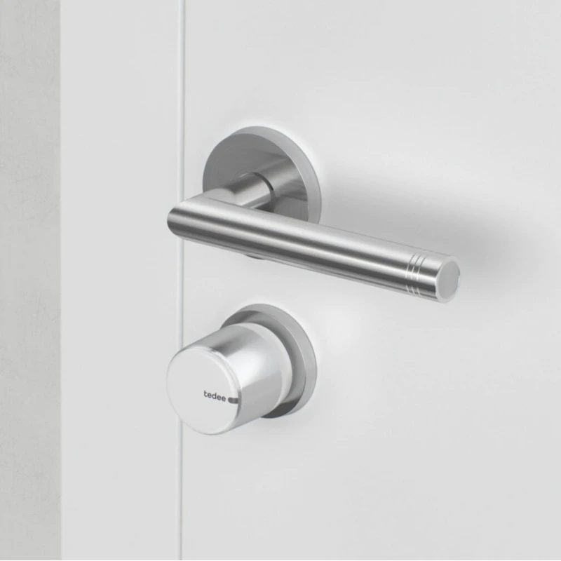 Tedee GO2 - Bluetooth Smart Lock Aluminium Grey (Apple Homekit, Home Assistant and more)