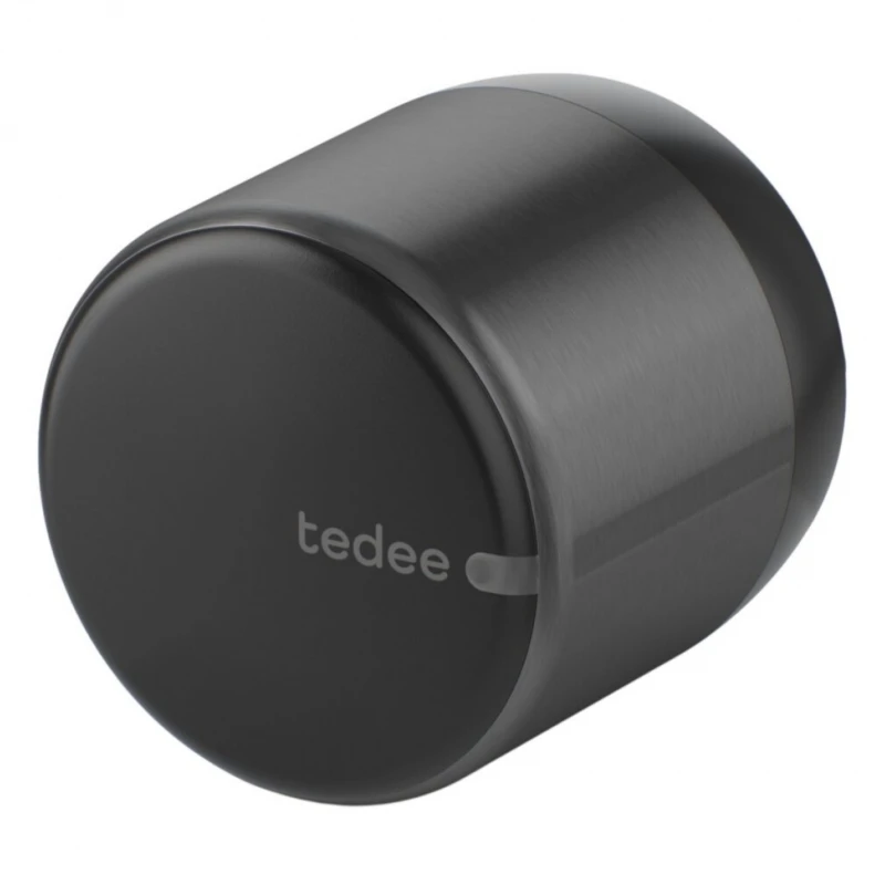 Tedee GO2 – Bluetooth- ja Matter-älylukko, musta alumiini (Apple Homekit, Home Assistant ja muut)