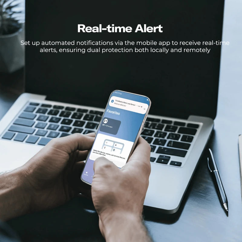 ThirdReality - Matter over Wi-Fi -vesivuotoanturi KM1, yhteensopiva Home Assistantin kanssa