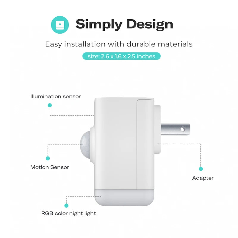 ThirdReality - Multifunction Zigbee night light, motion sensor, light and lighting (Type-F)