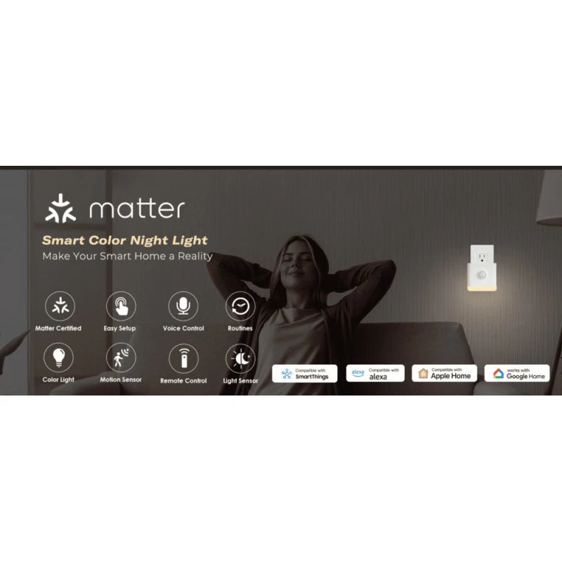 ThirdReality - Matter Multifunctional night light with Wi-Fi control, movement, lighting and brightness