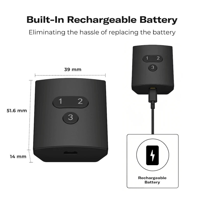 ThirdReality - Zigbee 3-button remote control with rechargeable battery
