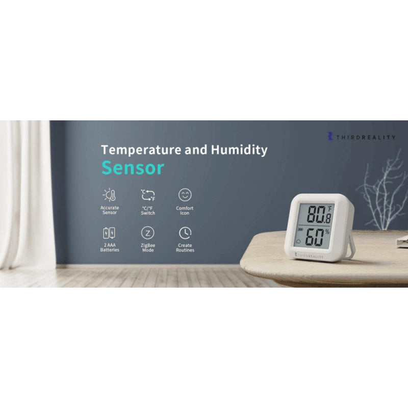 ThirdReality - Zigbee temperature and humidity sensor compatible with Home Assistant and Zigbee2Mqtt