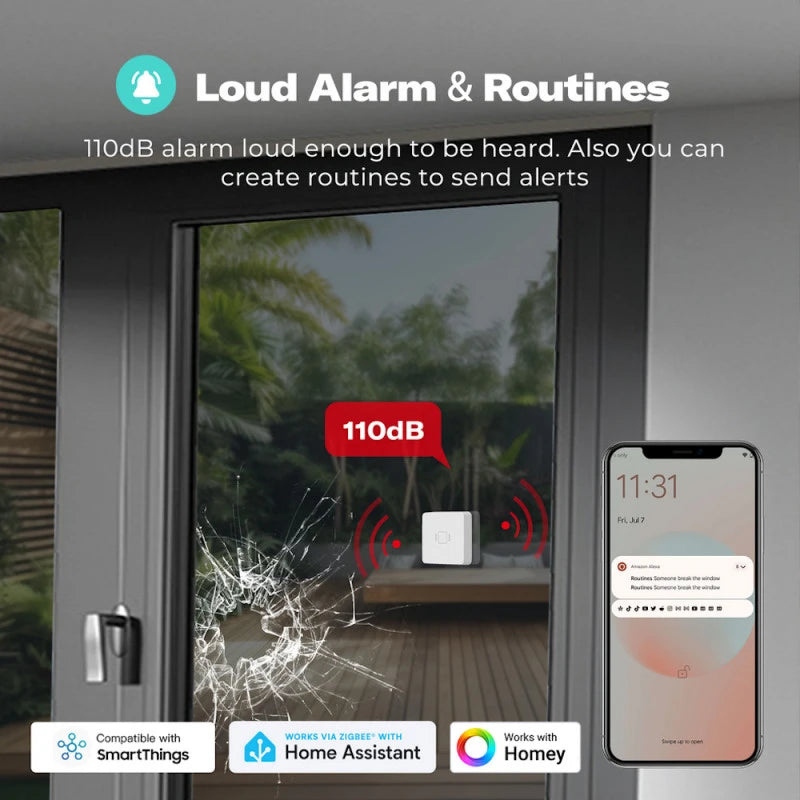 ThirdReality - Zigbee Vibration Sensor compatible with Home Assistant, Zigbee2Mqtt
