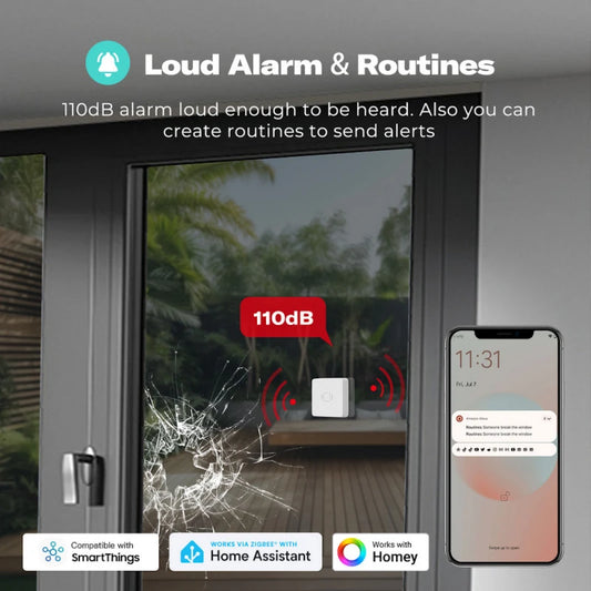 ThirdReality - Zigbee Vibration Sensor compatible with Home Assistant, Zigbee2Mqtt