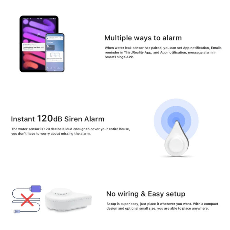 ThirdReality - Zigbee water leak sensor for Home Assistant and Zigbee2Mqtt