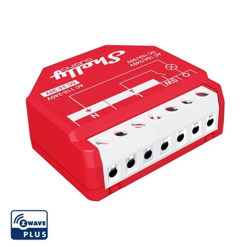 Shelly - Z-Wave-älyrelekytkin Shelly Wave 1PM AC 240V 16A DC 30V 10A