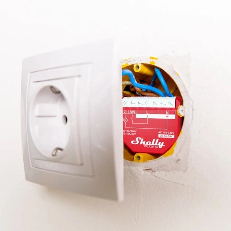 Shelly - Z-Wave-älyrelekytkin Shelly Wave 1PM AC 240V 16A DC 30V 10A