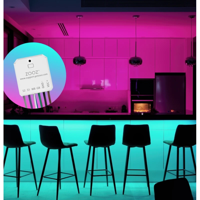 Zooz ZEN56 - Ροοστάτης LED RGBW ZWave Long Range 800 12/24V