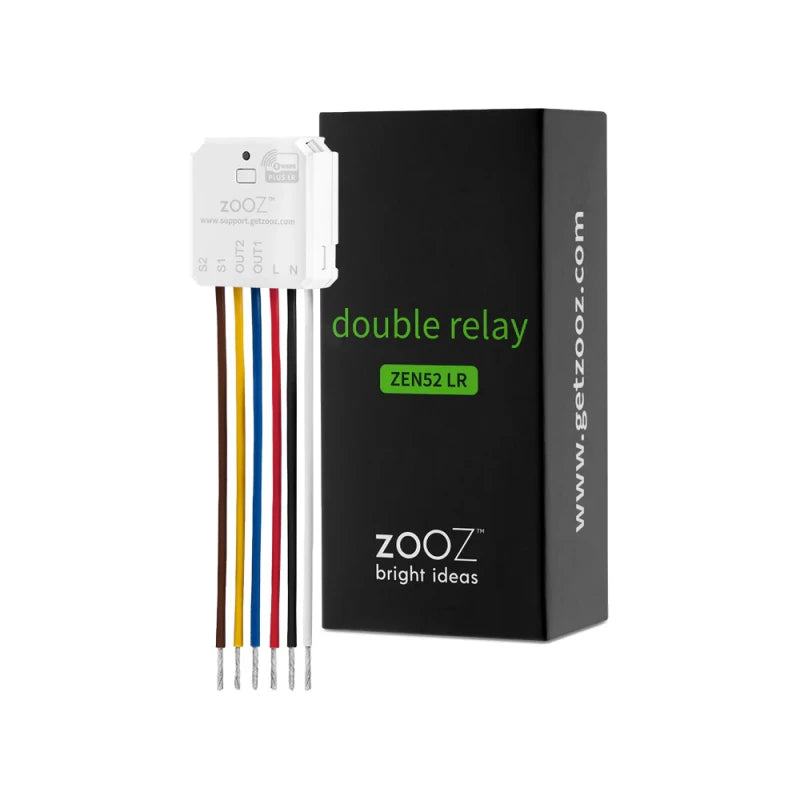 Zooz ZEN52 - Z-Wave+ 700 kahden releen mikromoduuli 230V