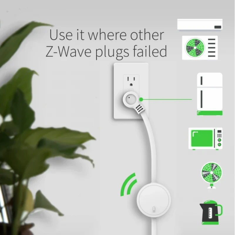 Zooz ZEN15 - Z-Wave+ 800 -älypistoke energiamittarilla