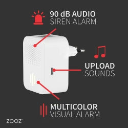 Zooz ZSE50 - Σειρήνα και κουδούνι ZWave Long Range 800 (+MP3/WAV)